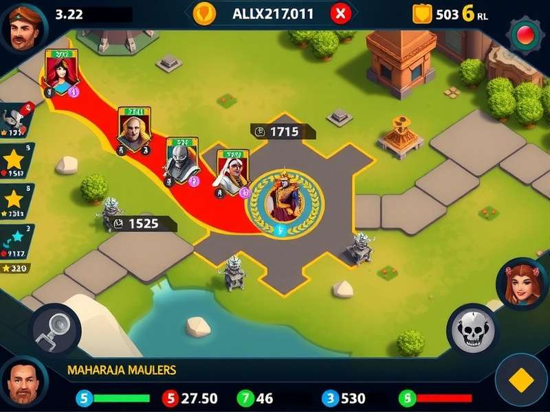 Maharaja Maulers alliance battle strategy diagram